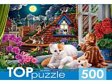 Пазл TOP Puzzle 500 деталей: Котята на крыше