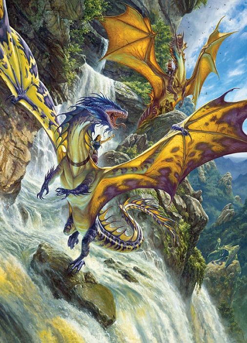 Пазл Cobble Hill 1000 деталей: Водопад драконов