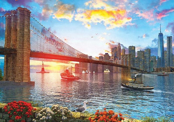 Пазл Art Puzzle 1000 деталей: Закат над Нью-Йорком