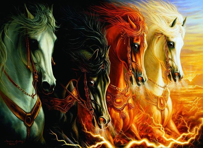 Пазл Anatolian 2000 деталей: Четыре коня Апокалипсиса