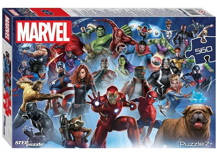 Пазл Step puzzle 560 деталей: Marvel