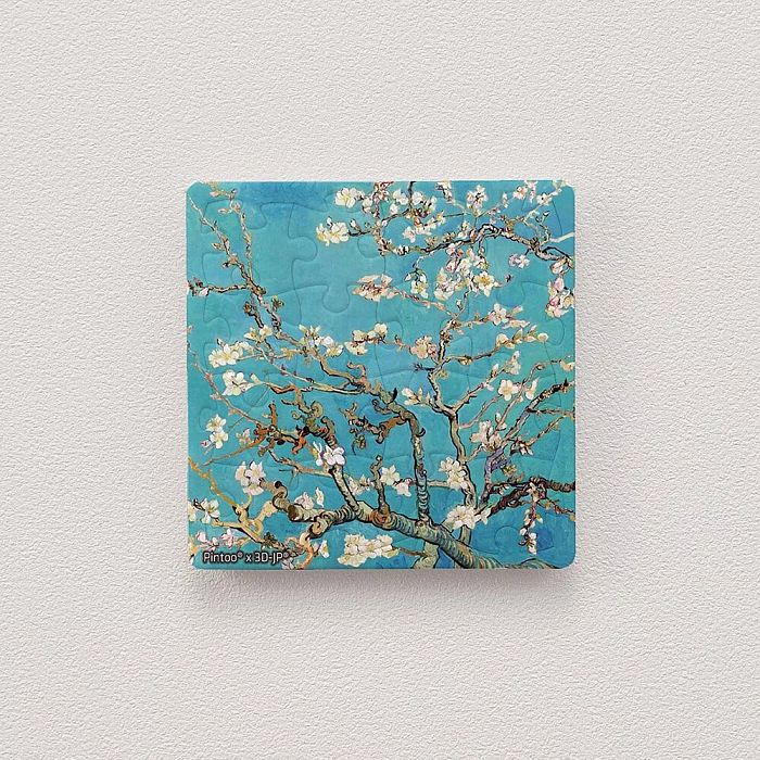Пазл Pintoo 16 деталей: Ван Гог . Цветок миндаля (с магнитом)