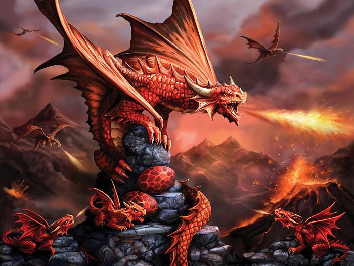Пазл PRIME 3D 500 деталей: Огненный дракон