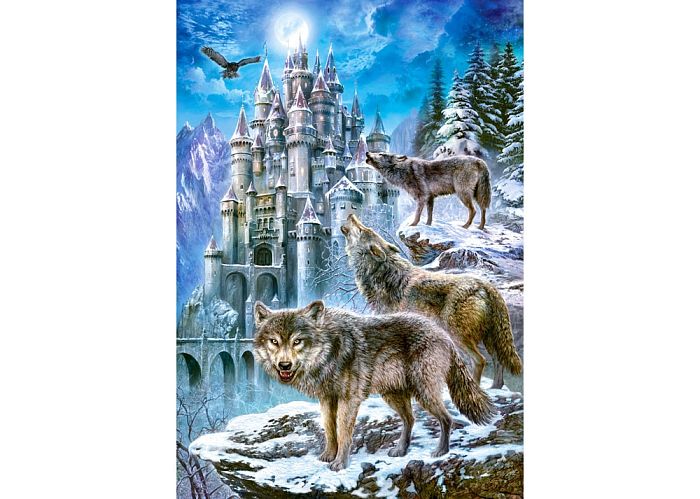 Пазл Castorland 1500 деталей: Волки и замок
