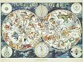 Раздел анонс: Пазл Ravensburger 1500 деталей: Карта мира с фантастическими зверями (RV16003)