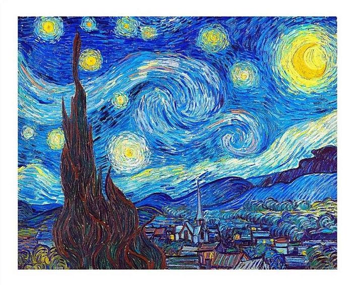 Пазл Pintoo 500 деталей: Ван Гог Звездная ночь