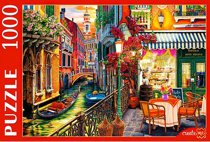 Пазл Рыжий Кот 1000 деталей: Венецианское кафе