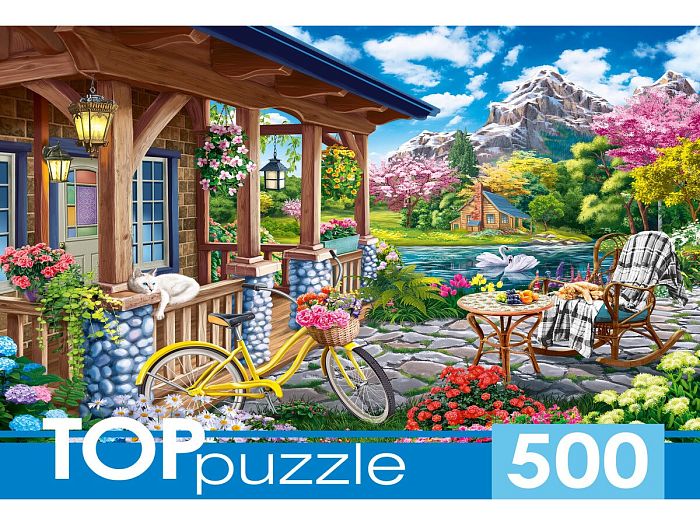 Пазл TOP Puzzle 500 деталей: Терраса у горного озера