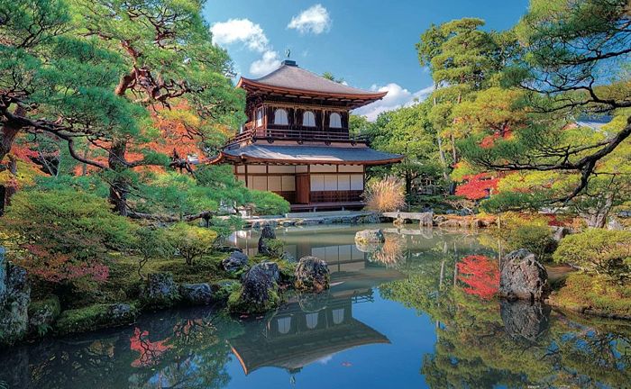 Пазл Pintoo 1000 деталей Храм у озера в Киото