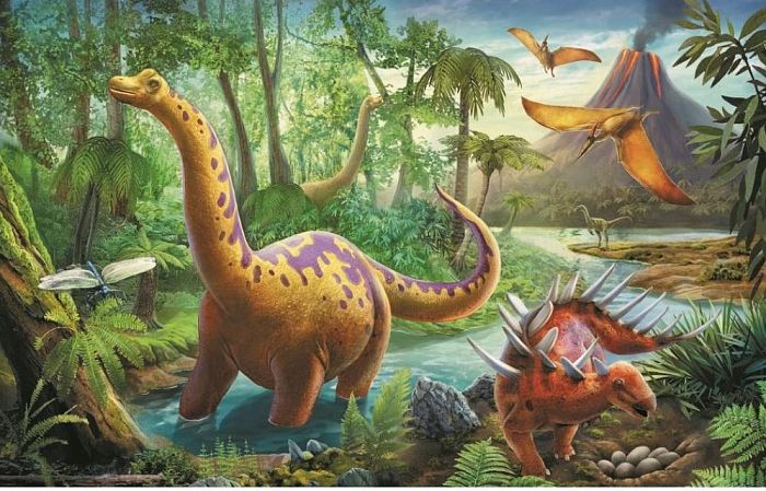 Пазл Trefl 60 деталей: Странствующие Динозавры
