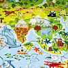 Пазл деревянный UNIDRAGON 100 деталей: Детская карта мира