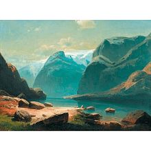 Пазл Стелла 3000 деталей: Озеро в горах Швейцарии