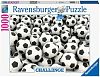 Пазл Ravensburger 1000 деталей: Футбольные мячи