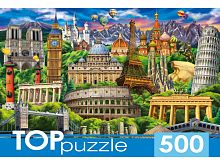 Пазл TOP Puzzle 500 деталей: Достопримечательности мира