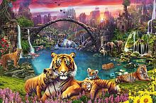 Пазл Ravensburger 3000 деталей: Тигр в райской лагуне