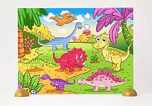 Пазл для детей Pintoo 48 деталей: Веселые динозавры