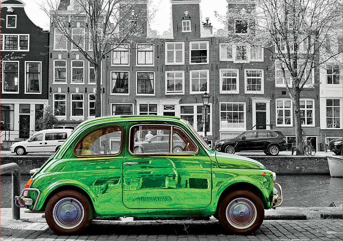 Пазл Educa 1000 деталей: Автомобиль в Амстердаме