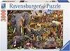 Пазл 3000 деталей Ravensburger: Мир животных Африки