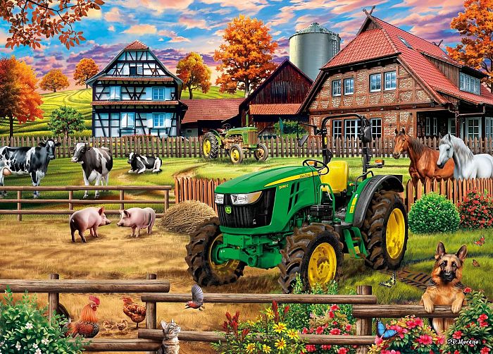 Пазл Schmidt 1000 деталей: Ферма с трактором