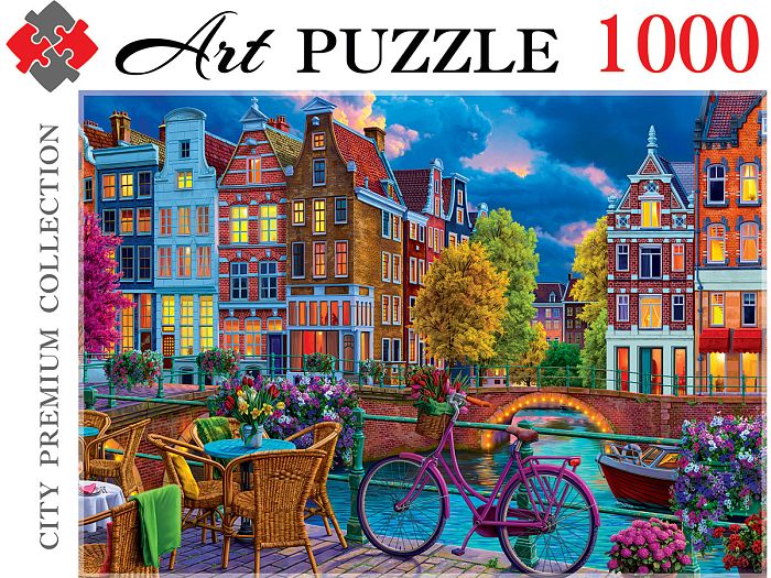 Пазл Artpuzzle 1000 деталей: Ночной Амстердам