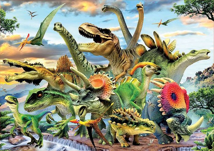 Пазл Educa 500 деталей: Динозавры