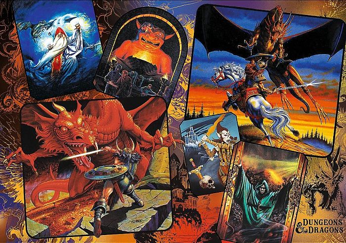 Пазл Trefl 1000 деталей: Истоки Подземелья и Драконы
