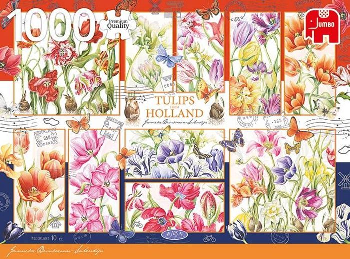 Пазл Jumbo 1000 деталей: Тюльпаны из Голландии
